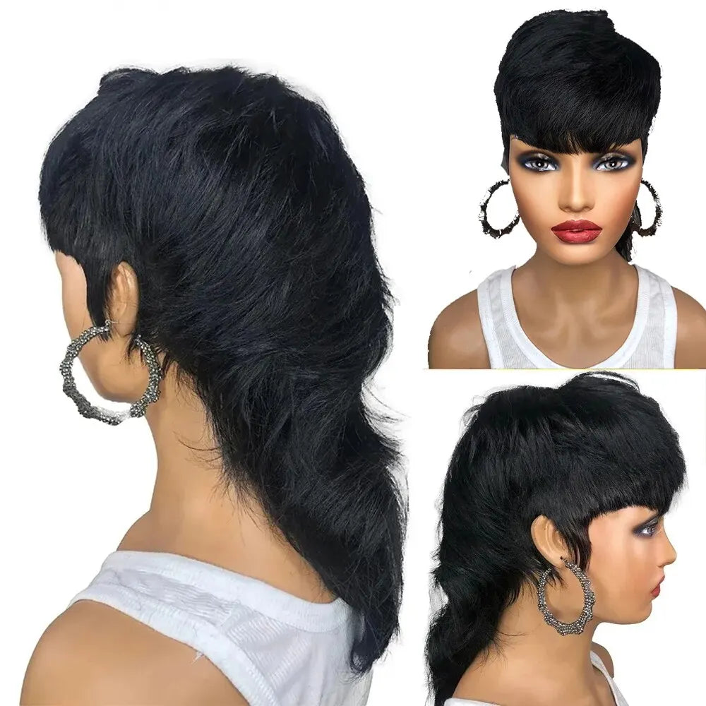 Curly Short Bob Wig Human Hair