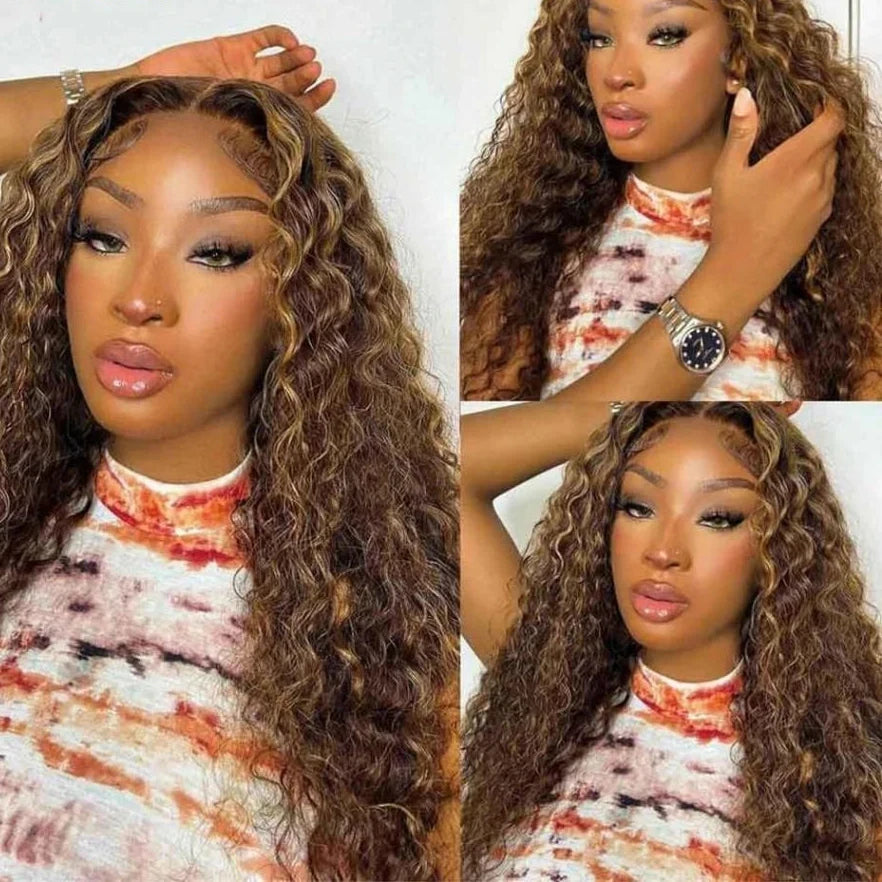 Deep Wave Transparent Lace Frontal Wig