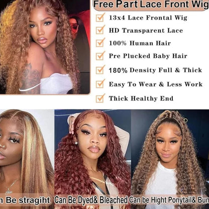 Deep Wave Transparent Lace Frontal Wig